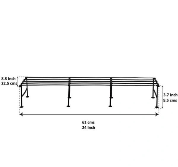 Iron Planter Stand It is very light in weight and so it can be moved easily as per your needs - Free Size, Black, Iron, Pack of 2